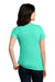 District DM108L Womens Perfect Blend Short Sleeve Crewneck T-Shirt Heather Aqua Green Model Back