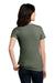 District DM108L Womens Perfect Blend Short Sleeve Crewneck T-Shirt Heather Olive Green Model Back