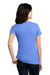 District DM108L Womens Perfect Blend Short Sleeve Crewneck T-Shirt Heather Royal Blue Model Back