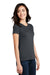 District DM108L Womens Perfect Blend Short Sleeve Crewneck T-Shirt Charcoal Grey Model 3q