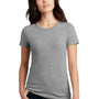 District Womens Perfect Blend Short Sleeve Crewneck T-Shirt - Heather Light Grey