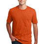 District Mens Perfect Blend Short Sleeve Crewneck T-Shirt - Heather Deep Orange - NEW