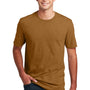 District Mens Perfect Blend Short Sleeve Crewneck T-Shirt - Heather Duck Brown - NEW