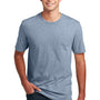 District Mens Perfect Blend Short Sleeve Crewneck T-Shirt - Heather Flint Blue - NEW