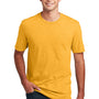 District Mens Perfect Blend Short Sleeve Crewneck T-Shirt - Heather Gold - NEW