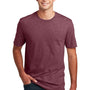 District Mens Perfect Blend Short Sleeve Crewneck T-Shirt - Heather Cardinal Red - NEW