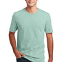 District Mens Perfect Blend Short Sleeve Crewneck T-Shirt - Heather Dusty Sage Green - NEW