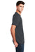 District DM108 Mens Perfect Blend Short Sleeve Crewneck T-Shirt Charcoal Grey Model Side