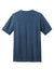 District DM108 Mens Perfect Blend Short Sleeve Crewneck T-Shirt Deep Royal Blue Fleck Flat Back