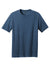 District DM108 Mens Perfect Blend Short Sleeve Crewneck T-Shirt Deep Royal Blue Fleck Flat Front