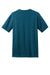 District DM108 Mens Perfect Blend Short Sleeve Crewneck T-Shirt Deep Turquoise Blue Fleck Flat Back