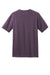 District DM108 Mens Perfect Blend Short Sleeve Crewneck T-Shirt Heather Eggplant Purple Flat Back