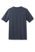 District DM108 Mens Perfect Blend Short Sleeve Crewneck T-Shirt Heather Navy Blue Flat Back