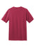 District DM108 Mens Perfect Blend Short Sleeve Crewneck T-Shirt Heather Red Flat Back