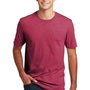 District Mens Perfect Blend Short Sleeve Crewneck T-Shirt - Heather Red