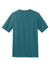 District DM108 Mens Perfect Blend Short Sleeve Crewneck T-Shirt Heather Teal Green Flat Back