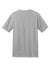 District DM108 Mens Perfect Blend Short Sleeve Crewneck T-Shirt Heather Light Grey Flat Back