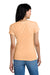 District DM1170L Womens Perfect Weight Short Sleeve V-Neck T-Shirt Apricot Orange Model Back