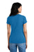 District DM1170L Womens Perfect Weight Short Sleeve V-Neck T-Shirt Bright Blue Model Back