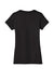 District DM1170L Womens Perfect Weight Short Sleeve V-Neck T-Shirt Jet Black Flat Back