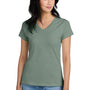 District Womens Perfect Weight Short Sleeve V-Neck T-Shirt - Laurel Green