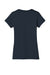 District DM1170L Womens Perfect Weight Short Sleeve V-Neck T-Shirt New Navy Blue Flat Back