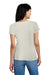 District DM1170L Womens Perfect Weight Short Sleeve V-Neck T-Shirt Heather Oatmeal Model Back