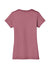 District DM1170L Womens Perfect Weight Short Sleeve V-Neck T-Shirt Orchid Haze Flat Back