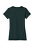 District DM1170L Womens Perfect Weight Short Sleeve V-Neck T-Shirt Rainforest Green Flat Back