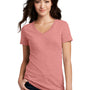 District Womens Perfect Blend Short Sleeve V-Neck T-Shirt - Blush Pink Frost - NEW