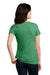 District DM1190L Womens Perfect Blend Short Sleeve V-Neck T-Shirt Heather Kelly Green Model Back