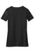 District DM1190L Womens Perfect Blend Short Sleeve V-Neck T-Shirt Black Flat Back