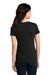 District DM1190L Womens Perfect Blend Short Sleeve V-Neck T-Shirt Black Model Back