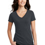 District Womens Perfect Blend Short Sleeve V-Neck T-Shirt - Charcoal Grey