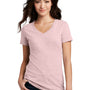 District Womens Perfect Blend Short Sleeve V-Neck T-Shirt - Heather Lavender