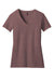 District DM1190L Womens Perfect Blend Short Sleeve V-Neck T-Shirt Rose Fleck Flat Front