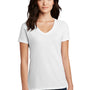 District Womens Perfect Blend Short Sleeve V-Neck T-Shirt - White