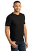 District DM130DTG Mens Perfect DTG Short Sleeve Crewneck T-Shirt Black Model 3q