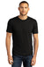 District DM130DTG Mens Perfect DTG Short Sleeve Crewneck T-Shirt Black Model Front