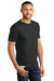 District DM130DTG Mens Perfect DTG Short Sleeve Crewneck T-Shirt Black Frost Model 3q