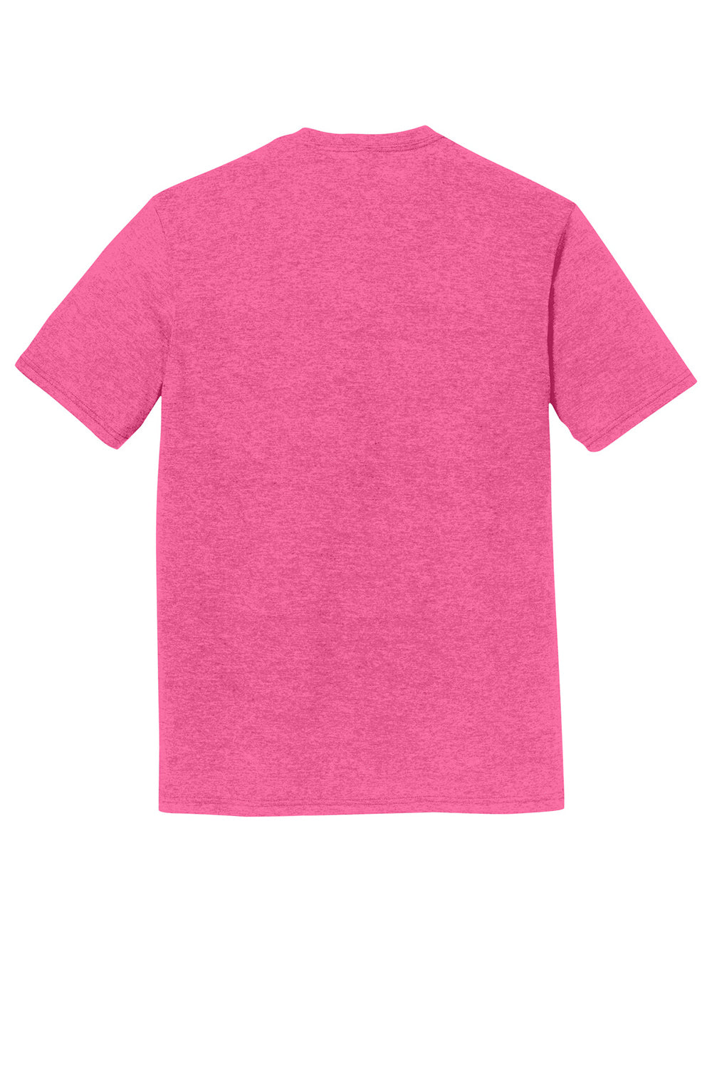 District DM130DTG Mens Perfect DTG Short Sleeve Crewneck T-Shirt Fuchsia Pink Frost Flat Back