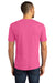 District DM130DTG Mens Perfect DTG Short Sleeve Crewneck T-Shirt Fuchsia Pink Frost Model Back