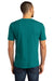 District DM130DTG Mens Perfect DTG Short Sleeve Crewneck T-Shirt Heather Teal Green Model Back