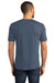 District DM130DTG Mens Perfect DTG Short Sleeve Crewneck T-Shirt Navy Blue Frost Model Back