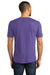 District DM130DTG Mens Perfect DTG Short Sleeve Crewneck T-Shirt Purple Frost Model Back