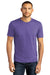 District DM130DTG Mens Perfect DTG Short Sleeve Crewneck T-Shirt Purple Frost Model Front