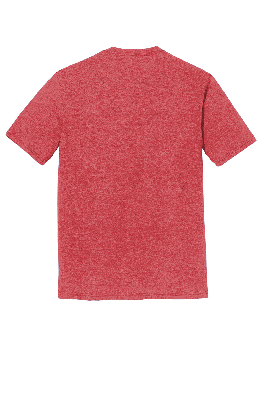 District DM130DTG Mens Perfect DTG Short Sleeve Crewneck T-Shirt Red Frost Flat Back