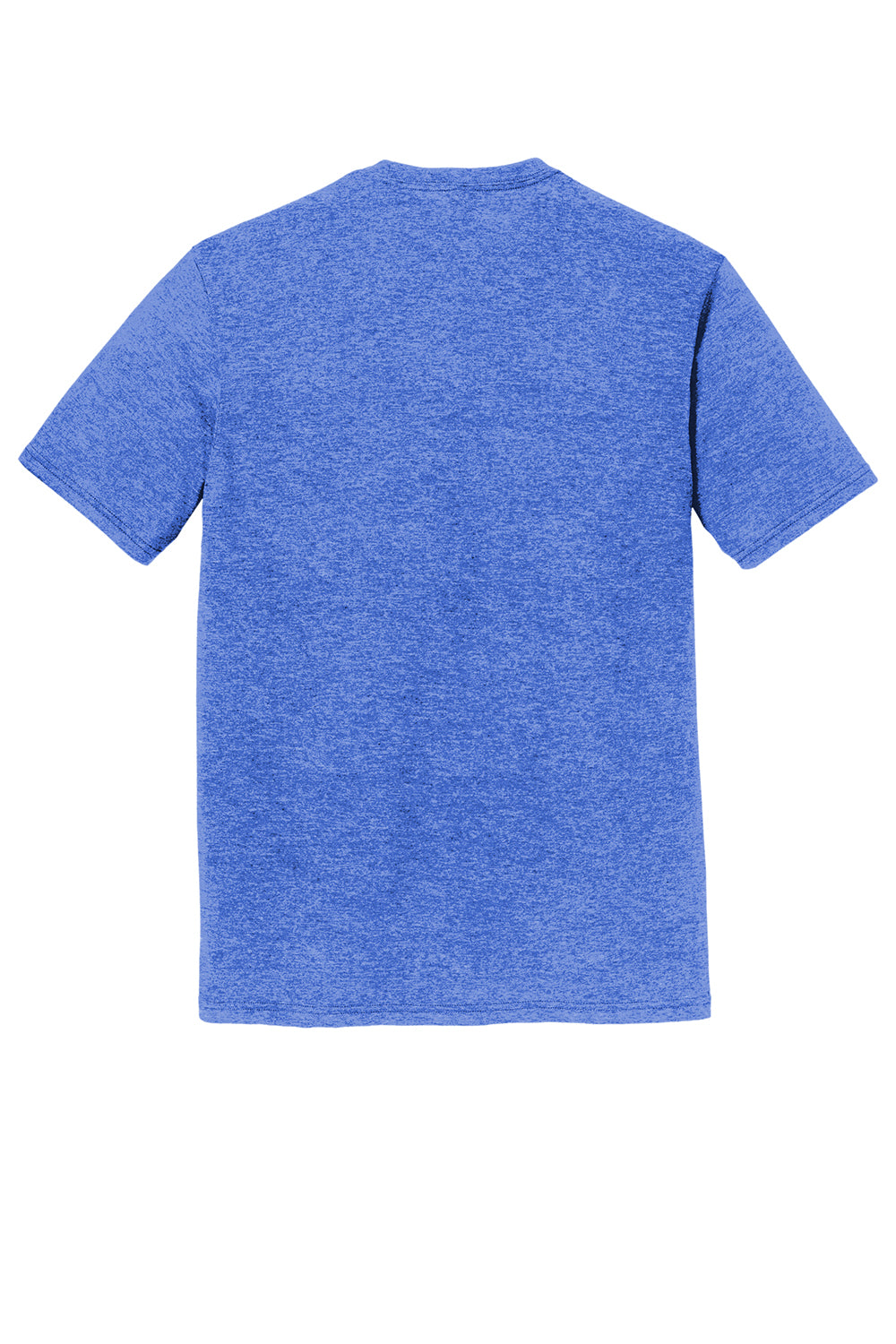 District DM130DTG Mens Perfect DTG Short Sleeve Crewneck T-Shirt Royal Blue Frost Flat Back