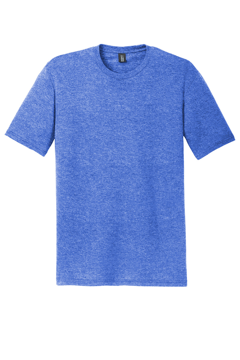 District DM130DTG Mens Perfect DTG Short Sleeve Crewneck T-Shirt Royal Blue Frost Flat Front