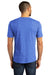 District DM130DTG Mens Perfect DTG Short Sleeve Crewneck T-Shirt Royal Blue Frost Model Back